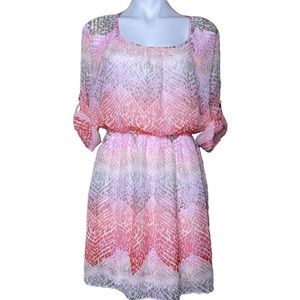 Pink snakeskin pattern dress